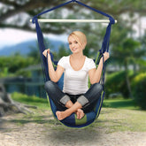 Hanging Stripe Hammock Swing Chair - Sorbus Home